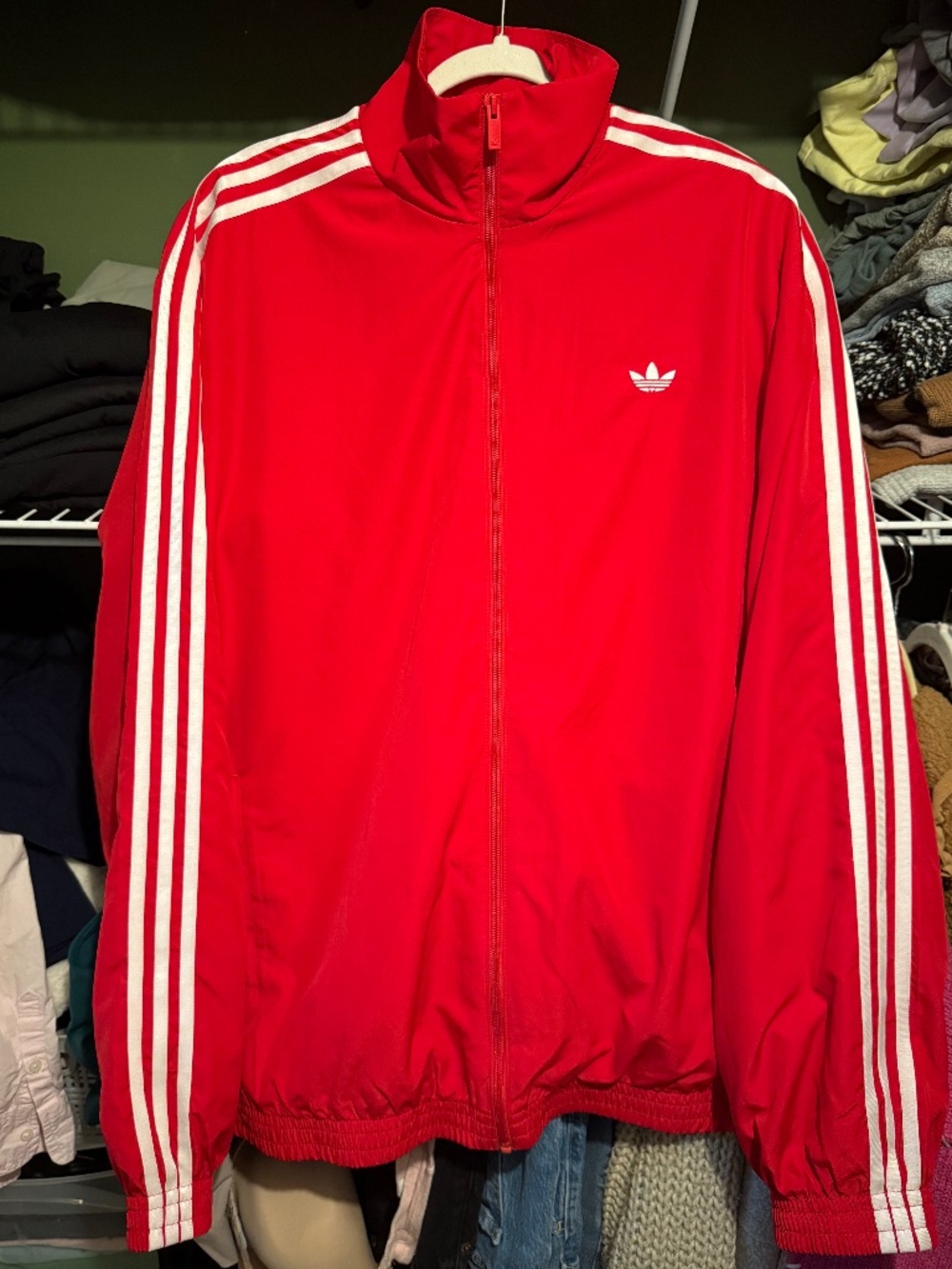 Red Adidas jacket